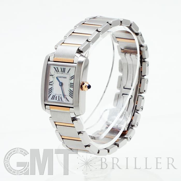 中古)CARTIER カルティエ タンク フランセーズ SM ピンクMOP W51027Q4