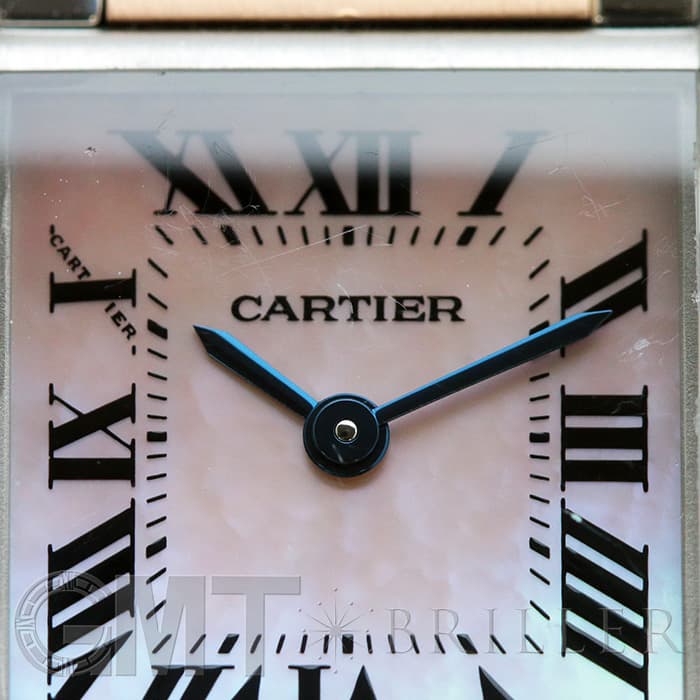 中古)CARTIER カルティエ タンク フランセーズ SM ピンクMOP W51027Q4
