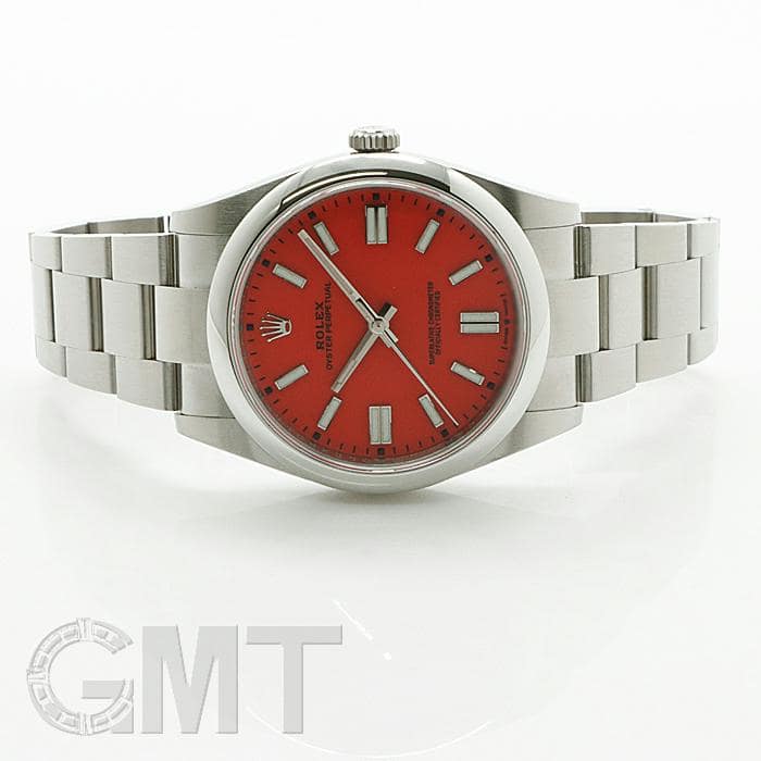 中古)ROLEX ロレックス オイスターパーペチュアル 41 124300 コーラル