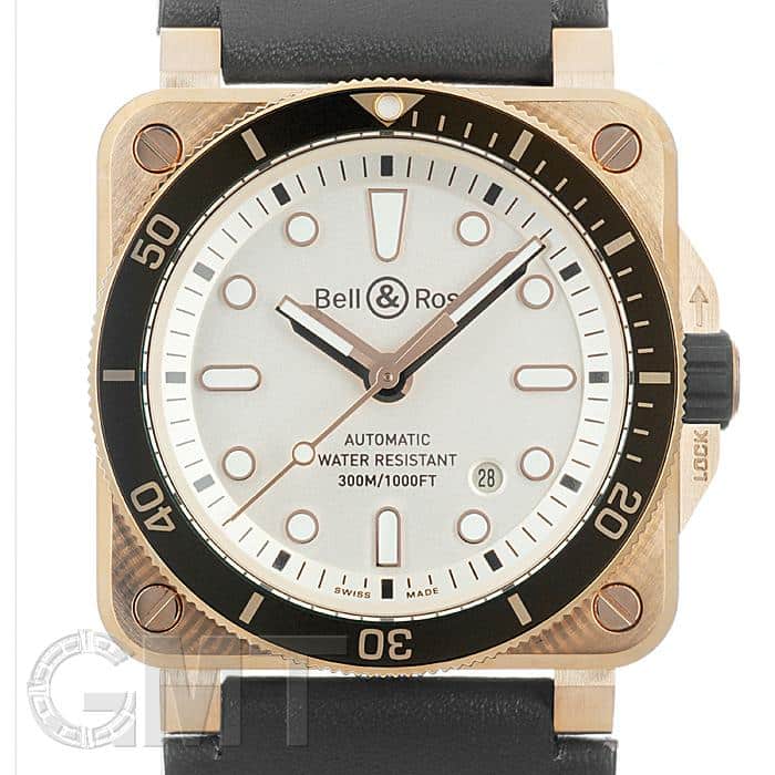 新品)BELL & ROSS ベル&ロス BR 03-92 ダイバー ホワイト ブロンズ