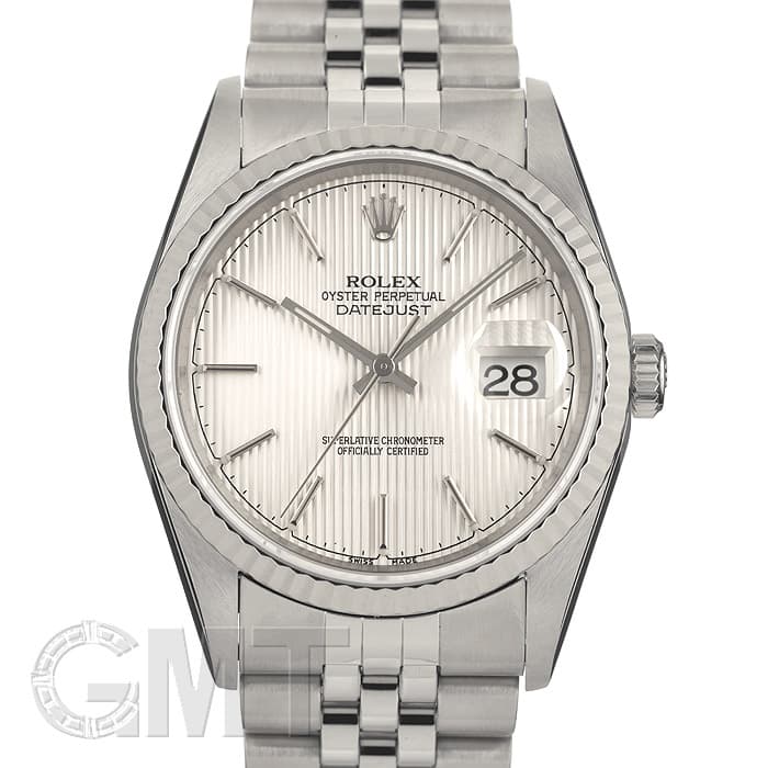 ROLEX ロレックスデイトジャスト壁掛け時計　ホワイト×シルバー　新品未使用 中古)ROLEX ロレックス デイトジャスト 16234 シルバー タペストリー