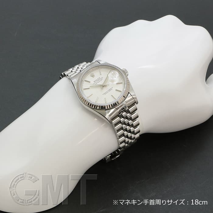 中古)ROLEX ロレックス デイトジャスト 16234 シルバー タペストリー