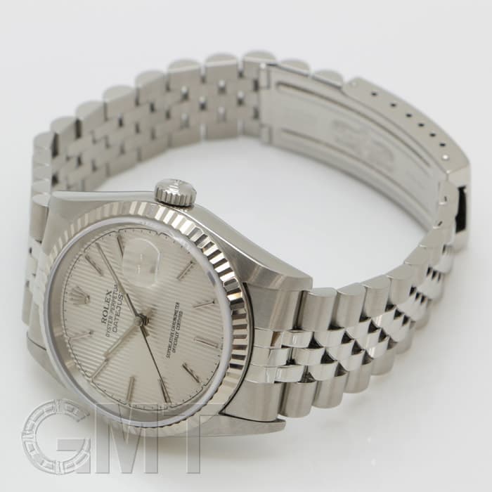 中古)ROLEX ロレックス デイトジャスト 16234 シルバー タペストリー