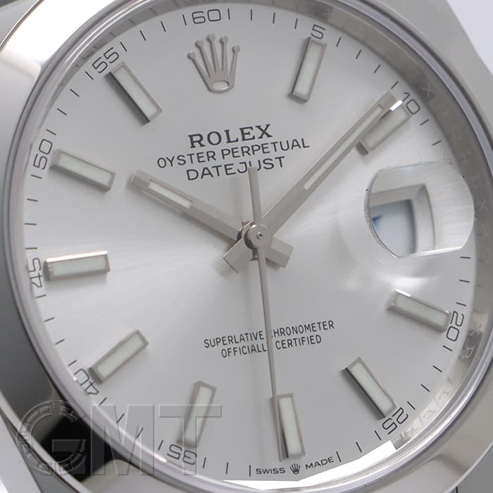 ROLEX ロレックスデイトジャスト壁掛け時計　ホワイト×シルバー　新品未使用 中古)ROLEX ロレックス デイトジャスト 41 126300 シルバー ランダム