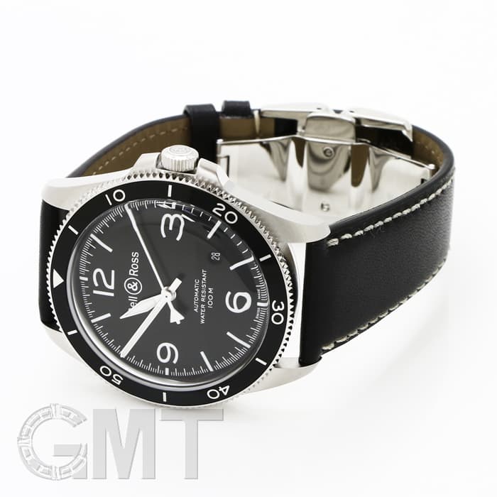 ロス様② 新品)BELL & ROSS ベル&ロス ヴィンテージ BR V2-92 BLACK STEEL