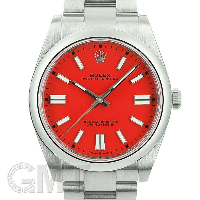新品)ROLEX ロレックス オイスターパーペチュアル 41 124300 コーラル