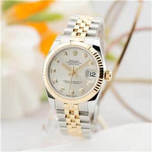 もち ロレックス デイトジャスト 未使用 純正コマ　78273 中古)ROLEX ロレックス デイトジャスト 178273G シルバー（商品ID