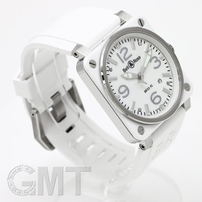 新品)BELL & ROSS ベル&ロス BR BR03-92 ホワイトセラミック ホワイト