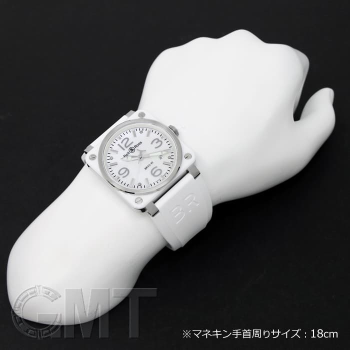 新品)BELL & ROSS ベル&ロス BR BR03-92 ホワイトセラミック ホワイト