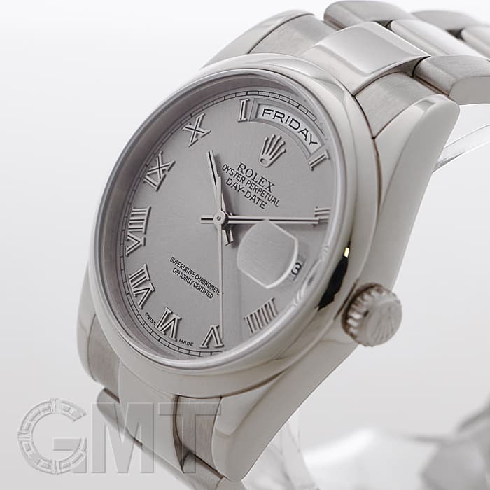 中古)ROLEX ロレックス デイデイト 118209 グレーローマ（商品ID