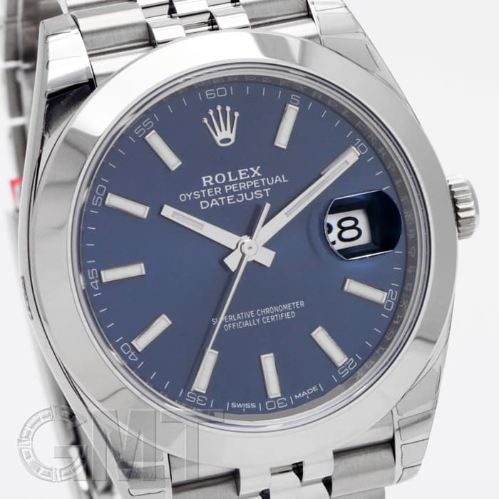 ROLEX ジュビリーブレス 新品)ROLEX ロレックス デイトジャスト 41 126300 ブルー ジュビリー