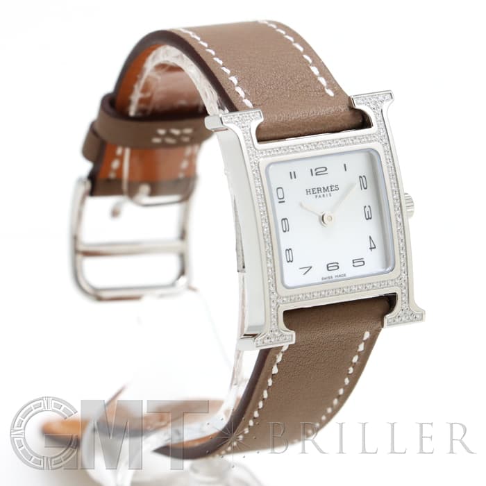 新品)HERMES エルメス Hウォッチ 046512WW00 HH1.235.216/SW18（商品ID