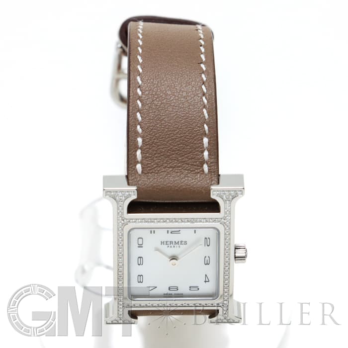 新品)HERMES エルメス Hウォッチ 046512WW00 HH1.235.216/SW18（商品ID