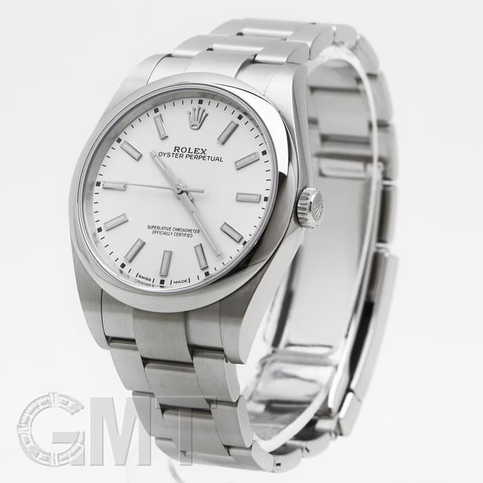 中古)ROLEX ロレックス オイスターパーペチュアル 39 114300 ホワイト