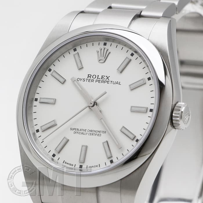 中古)ROLEX ロレックス オイスターパーペチュアル 39 114300 ホワイト