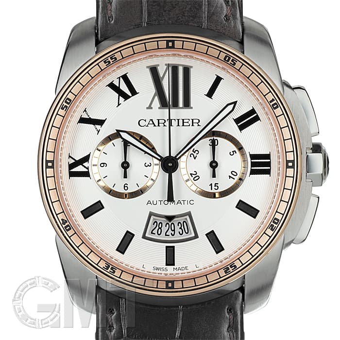 中古)CARTIER カルティエ カリブル ドゥ カルティエ クロノグラフ