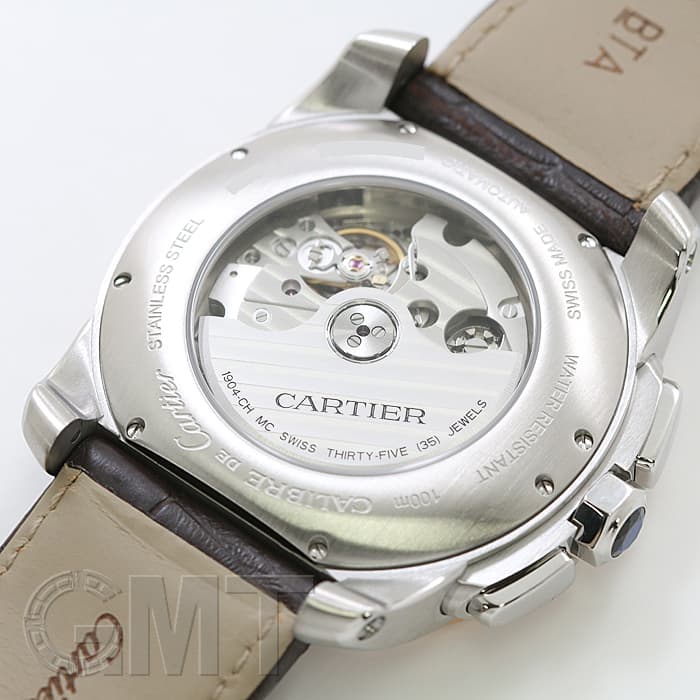 中古)CARTIER カルティエ カリブル ドゥ カルティエ クロノグラフ