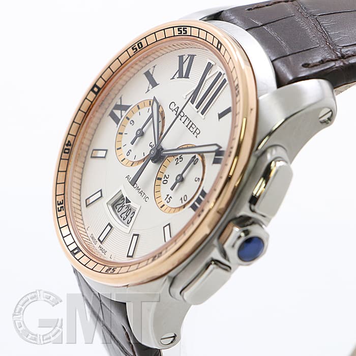 中古)CARTIER カルティエ カリブル ドゥ カルティエ クロノグラフ