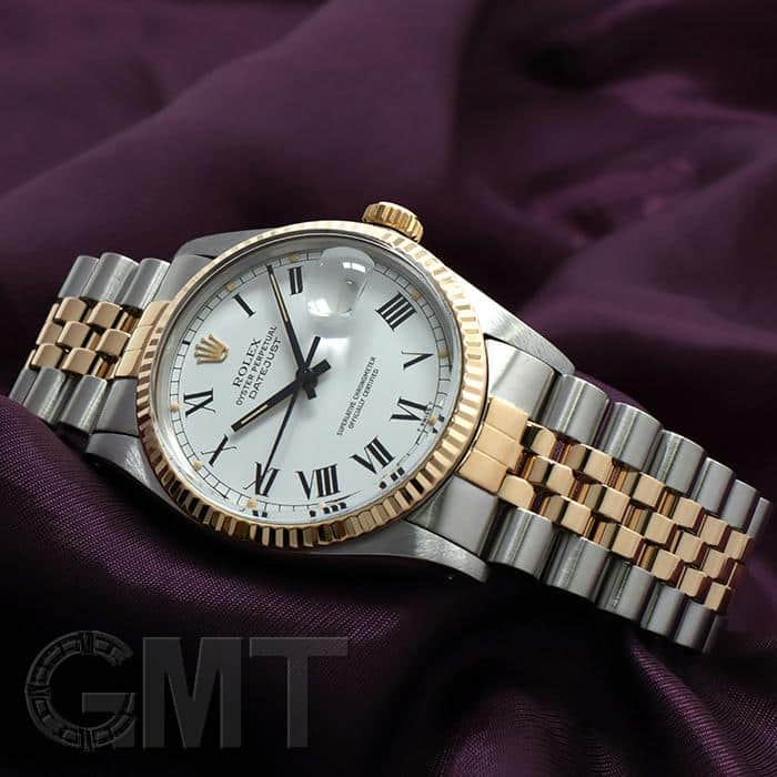 まとめ買いページ 中古)ROLEX ロレックス デイトジャスト 16013 ホワイト バックリー