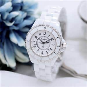 中古)CHANEL シャネル J12 ホワイトセラミック 33mm H0968（商品ID
