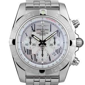 BREITLING ブライトリング クロノマット 44 サテンベゼル ホワイトシェル A012A91PA メイン