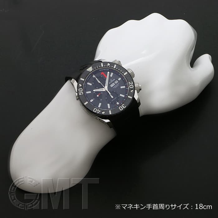 中古)EDOX エドックス クラス1 クロノグラフ ブラック 01114-3-NIN