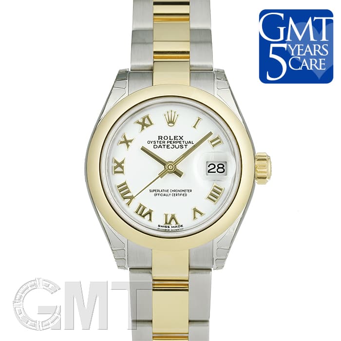 2020.0909購入ロレックス　デイトジャスト　28mm ホワイトゴールド 新品)ROLEX ロレックス デイトジャスト 28 279163 ホワイトローマ