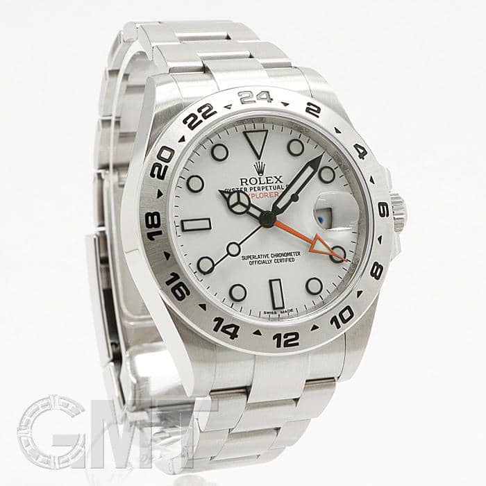 ロレックス 純正 エクスプローラー2 216570 ベゼル 中古)ROLEX ロレックス エクスプローラー II 216570 ホワイト
