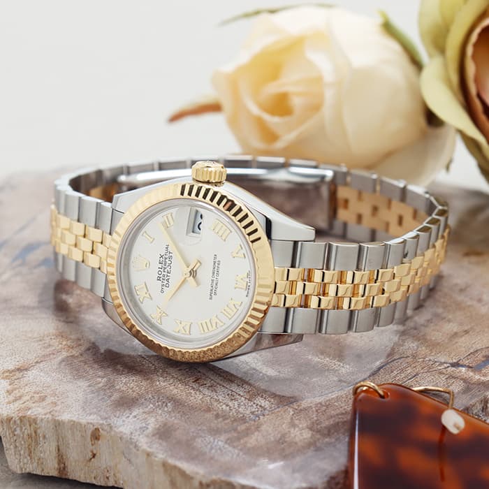 中古)ROLEX ロレックス デイトジャスト 28 279173 シルバー 中古)ROLEX ロレックス デイトジャスト 28 279173 シルバー