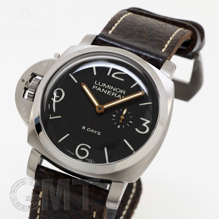 オフィチーネパネライ　未使用品カーフレザー　ポンテヴェッキオ 中古)OFFICINE PANERAI オフィチーネ パネライ ルミノール1950