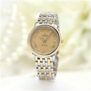 OMEGA オメガ デ・ヴィル プレステージ クオーツ 27.4mm 424.20.27.60.58.003 シャンパン 6Pダイヤ メイン