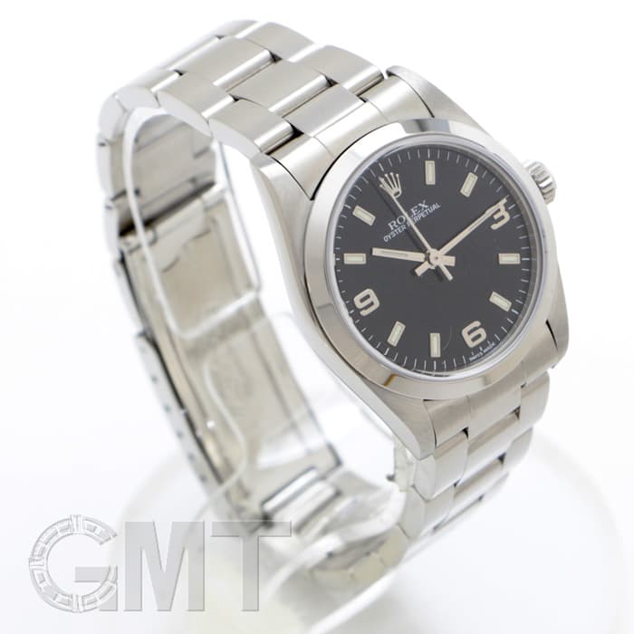 ROLEX オイスターパーペチュアル　文字盤ブラック　77080 ROLEX】ロレックス オイスターパーペチュアル 77080 腕時計レディース