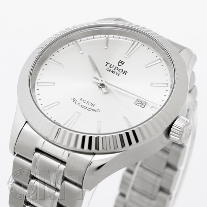 TUDOR 自動巻き時計 シルバー 新品)TUDOR チューダー スタイル 38mm シルバー M12510（商品ID