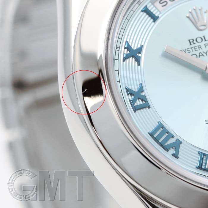 中古)ROLEX ロレックス デイデイトII 218206 アイスブルーコンセント