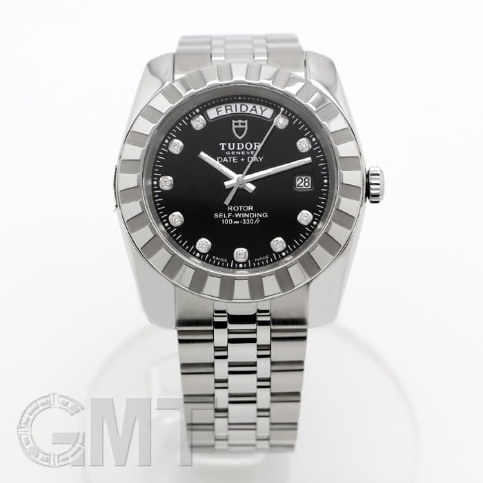 新品)TUDOR チューダー クラシックデイトデイ M23010G ブラック 10P