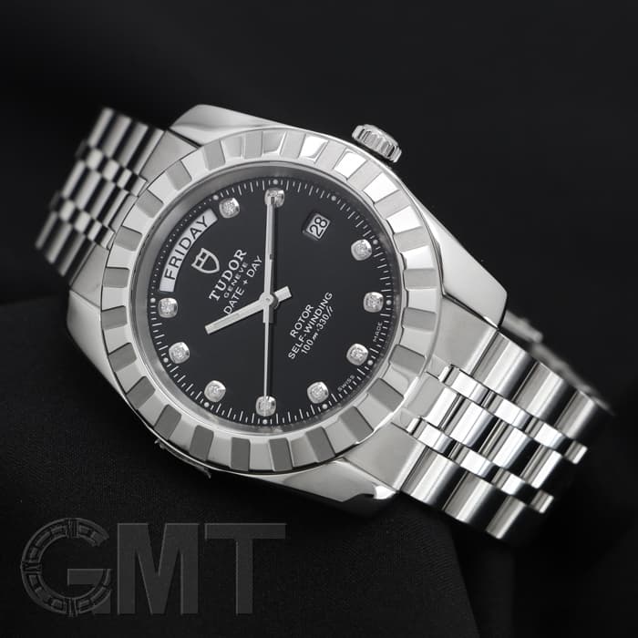 新品)TUDOR チューダー クラシックデイトデイ M23010G ブラック 10P