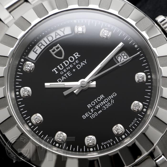 新品)TUDOR チューダー クラシックデイトデイ M23010G ブラック 10P