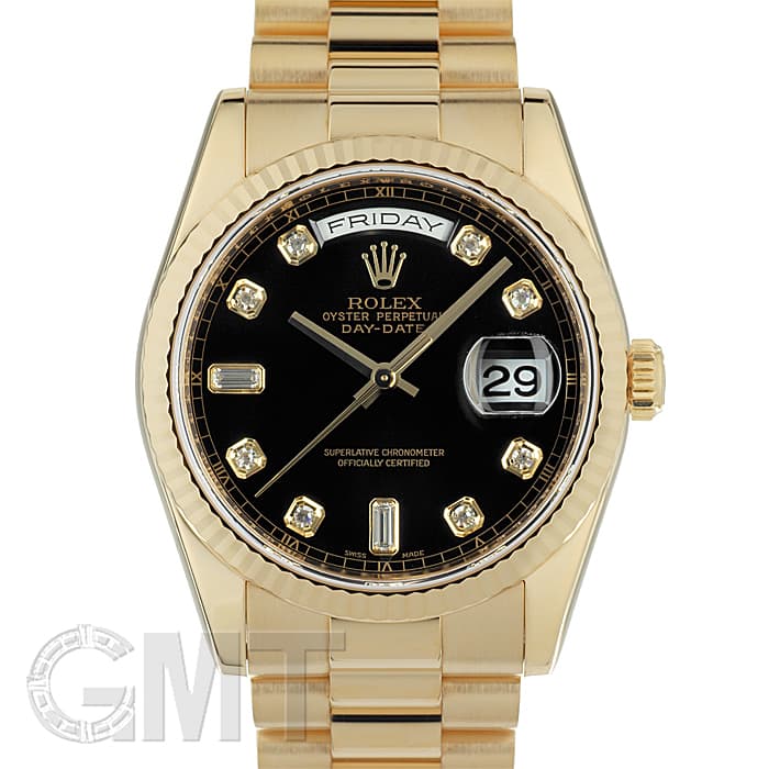 中古)ROLEX ロレックス デイデイト 118238A ブラック（商品ID