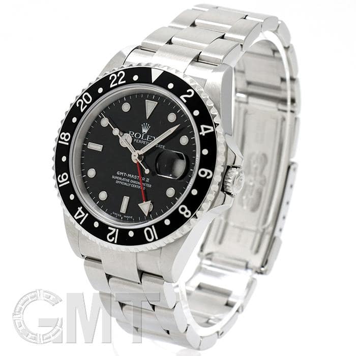 絶対的な信頼 中古)ROLEX ロレックス GMTマスター II 16710 ブラック（商品ID 時計