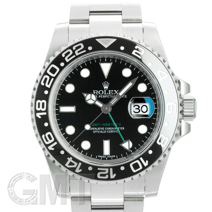【純正品】ロレックス GMTマスター2 116710LN オイスターベルトコマ 中古)ROLEX ロレックス GMTマスター II 116710LN スティックダイヤル