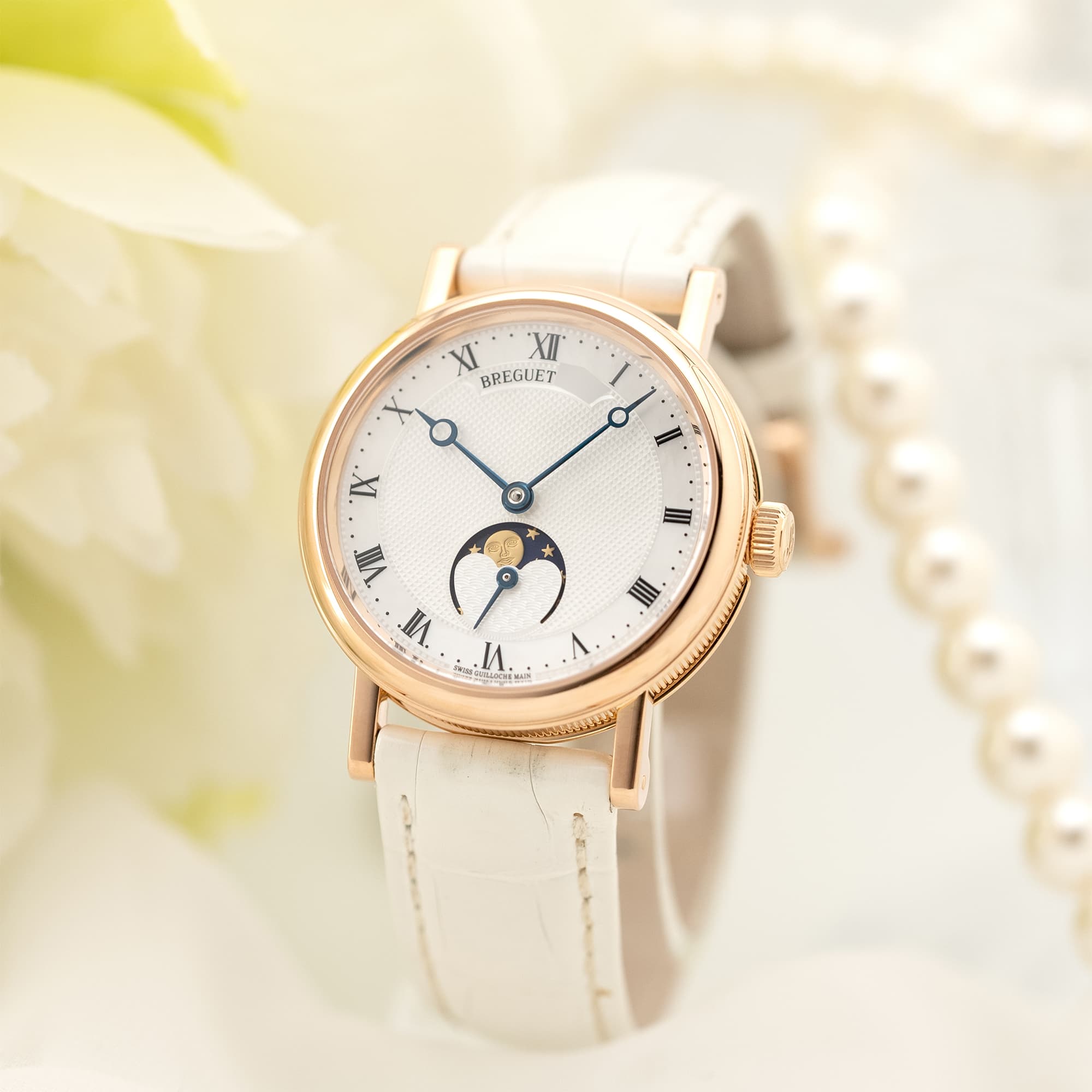 中古)BREGUET ブレゲ クラシック ムーンフェイズ レディ 9087BR/52/964
