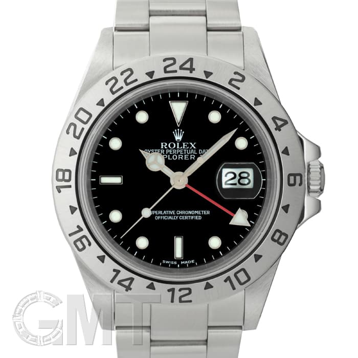 中古)ROLEX ロレックス エクスプローラー II 16570 ブラック K番（商品