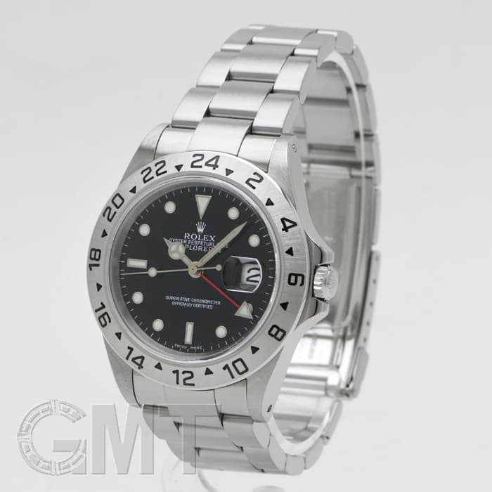 中古)ROLEX ロレックス エクスプローラー II 16570 ブラック K番（商品