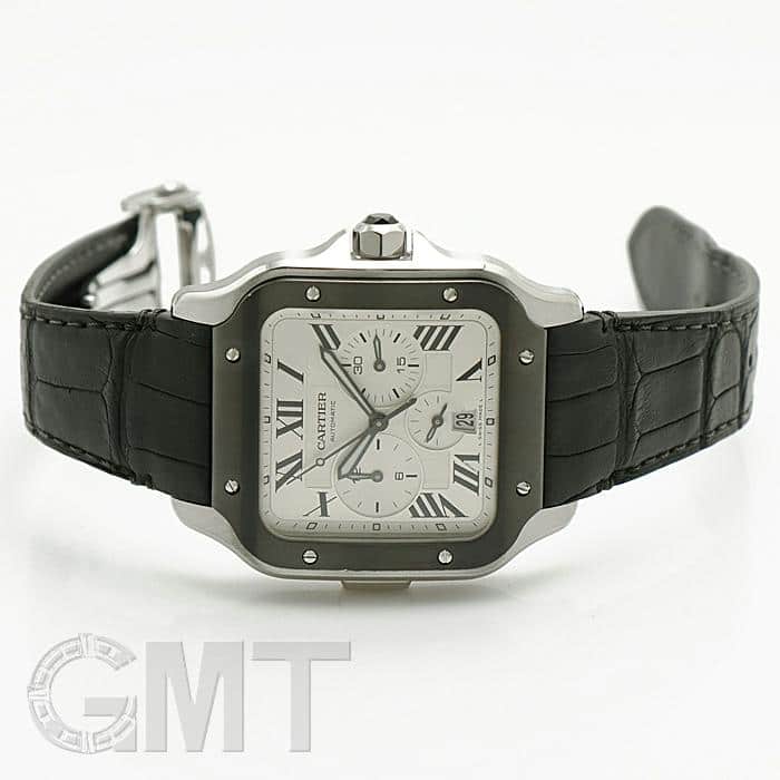 中古)CARTIER カルティエ サントス ドゥ カルティエ クロノグラフ XL