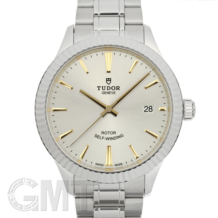 新品)TUDOR チューダー スタイル 38mm シルバー/イエローゴールド針