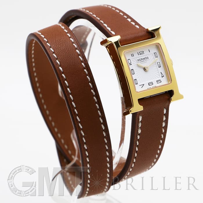 HERMES エルメス　腕時計　Hウォッチ　キャメル　シルバー金具 Hウォッチ エルメス 時計｜WATCHNIAN公式通販