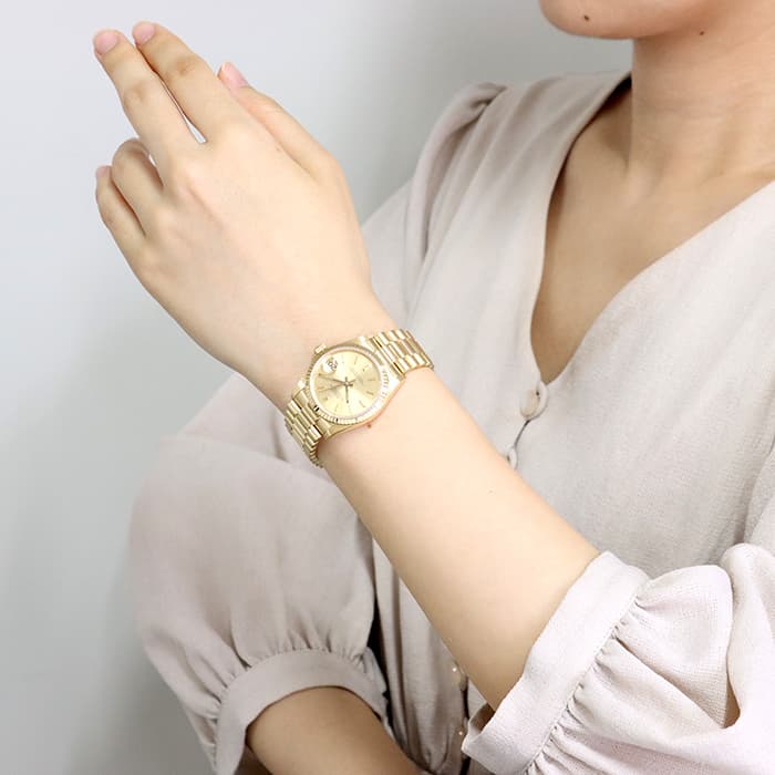 中古)ROLEX ロレックス デイトジャスト 31 68278 シャンパン（商品ID