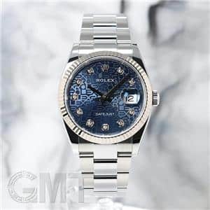 ROLEX ロレックス デイトジャスト 36 126234G ブルーコンピューター 10Pダイヤ オイスターブレス メイン