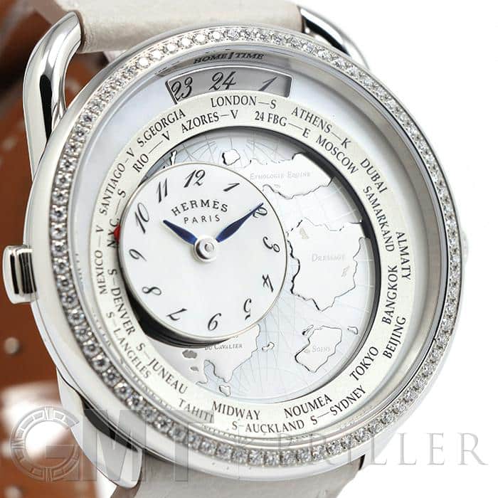 中古)HERMES エルメス アルソー ル タン ヴォヤジャー ホワイトMOP