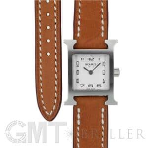 HERMES エルメス Hウォッチ HH1.110.131/VB341SS ミニ ドゥブルトゥール ナチュラルブラウン メイン